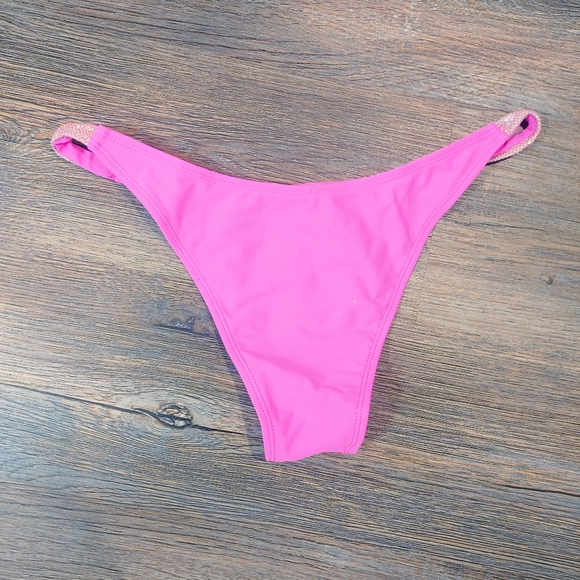 🌸 Hot Pink Sequined String Bikini - Picture 12 of 15